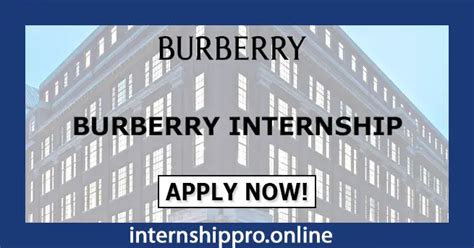 burberry australia internship|burberry summer internship.